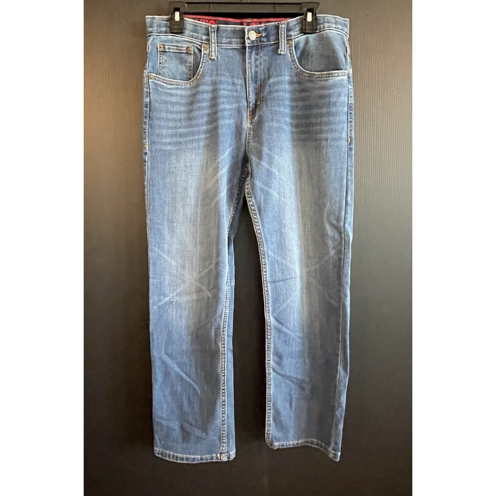 NWOT Levi's Jeans Boys 16 Husky Blue 514 Straight Wash Denim 34x30 Adjustable